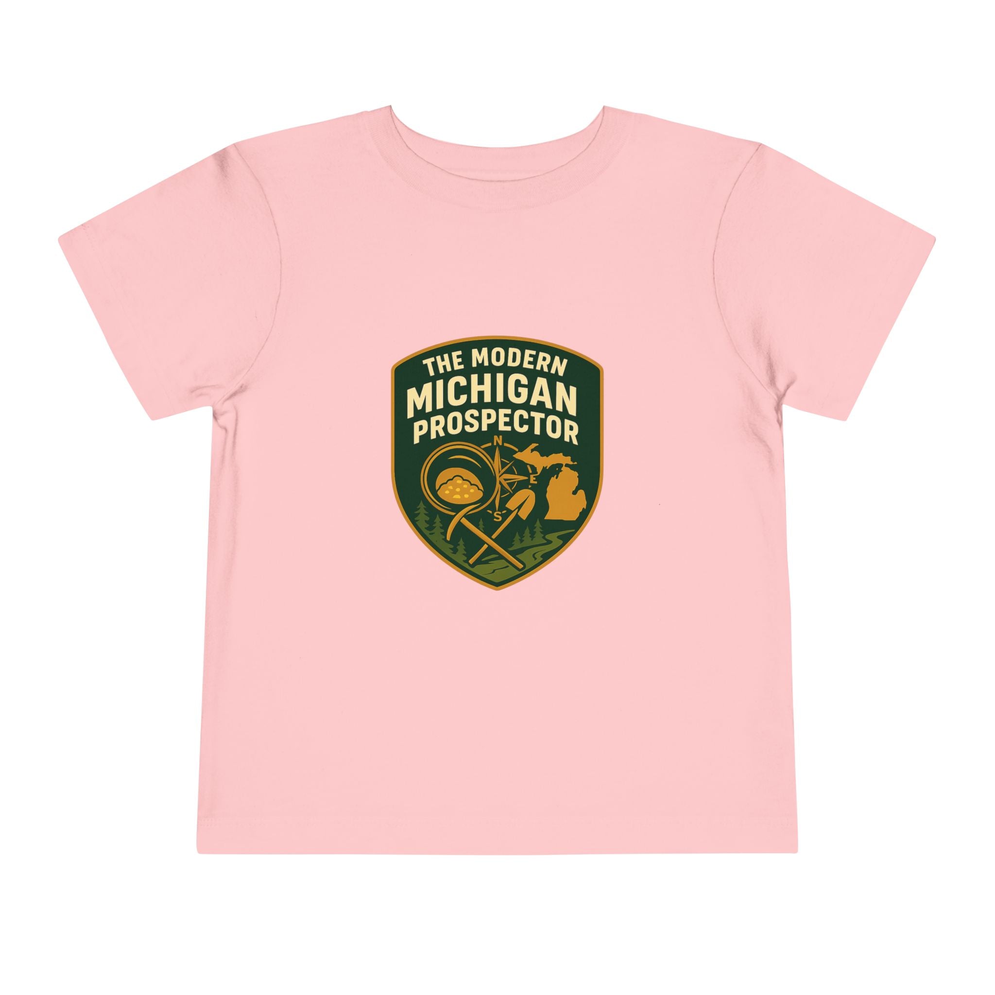 Toddler Tee — "The Modern Michigan Prospector" Badge Shirt