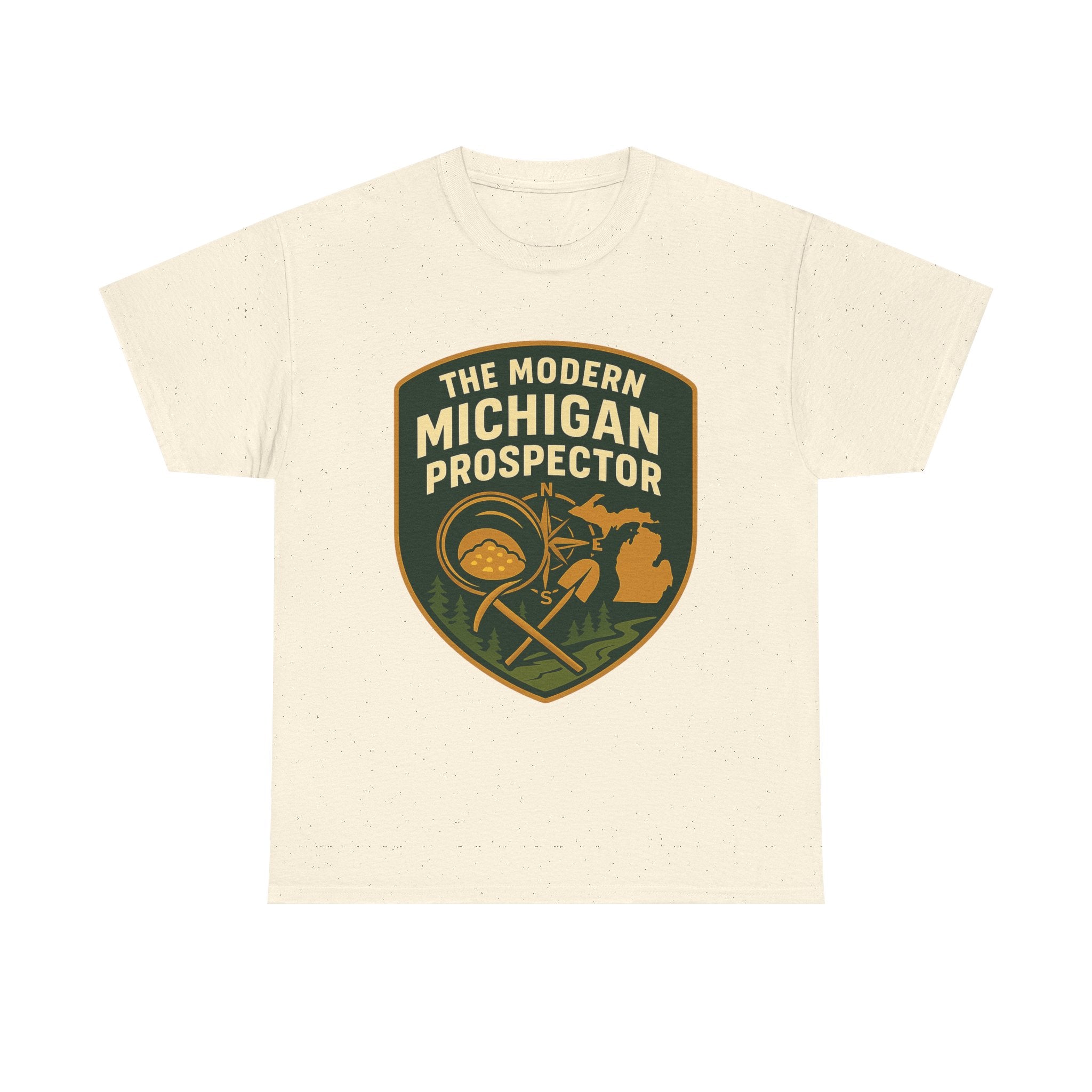 The Modern Michigan Prospector T-Shirt — Vintage Mining Badge Tee