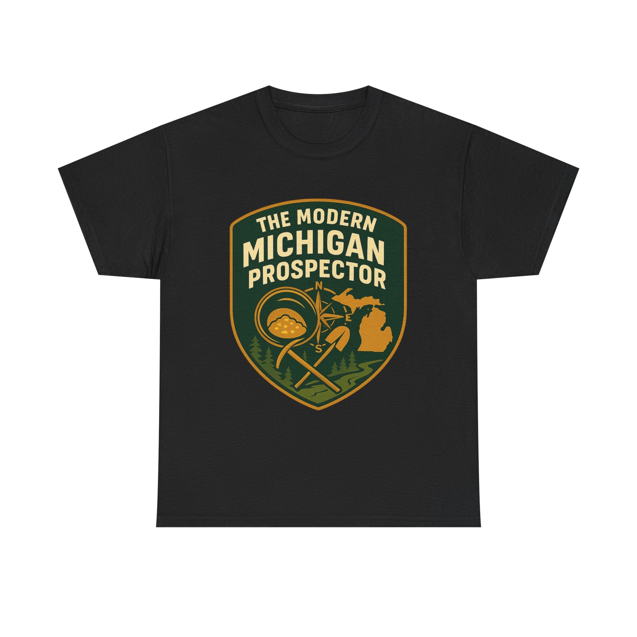 The Modern Michigan Prospector T-Shirt — Vintage Mining Badge Tee
