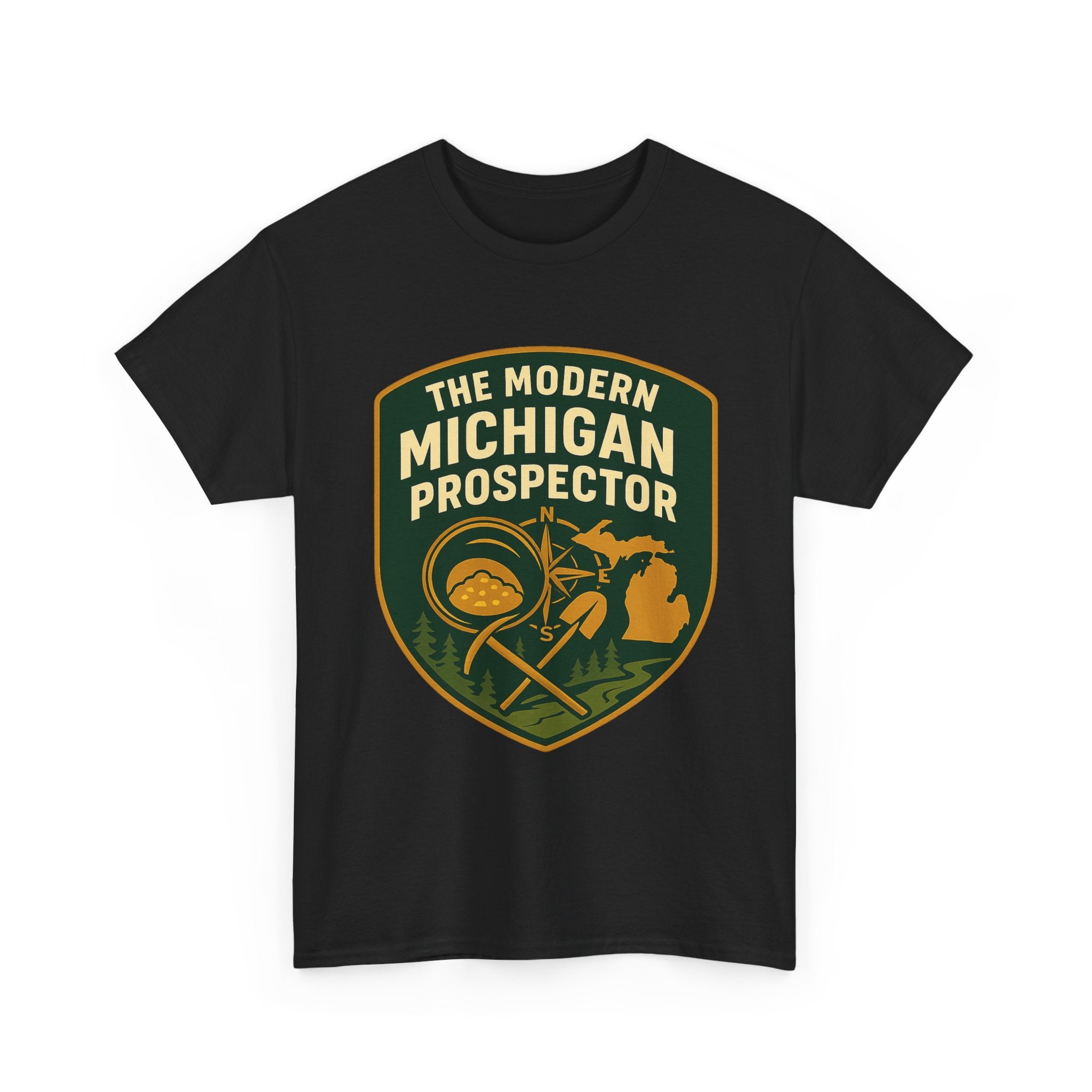 The Modern Michigan Prospector T-Shirt — Vintage Mining Badge Tee